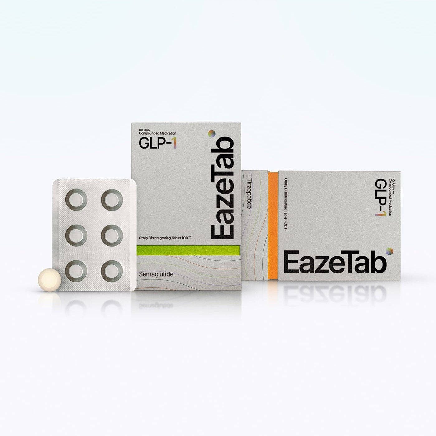 EazeTab packaging with tablets on a white background